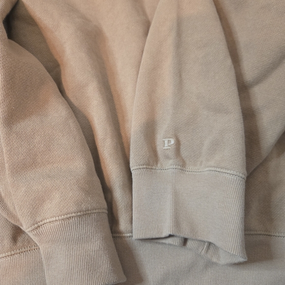 PINK Victoria’s Secret XXL Mock Neck Oversized Sweatshirt Caramel Lounge Top EUC - Picture 4 of 4